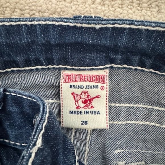 True Religion Premium Denim Capri Jeans - Size 26 - Picture 3 of 3